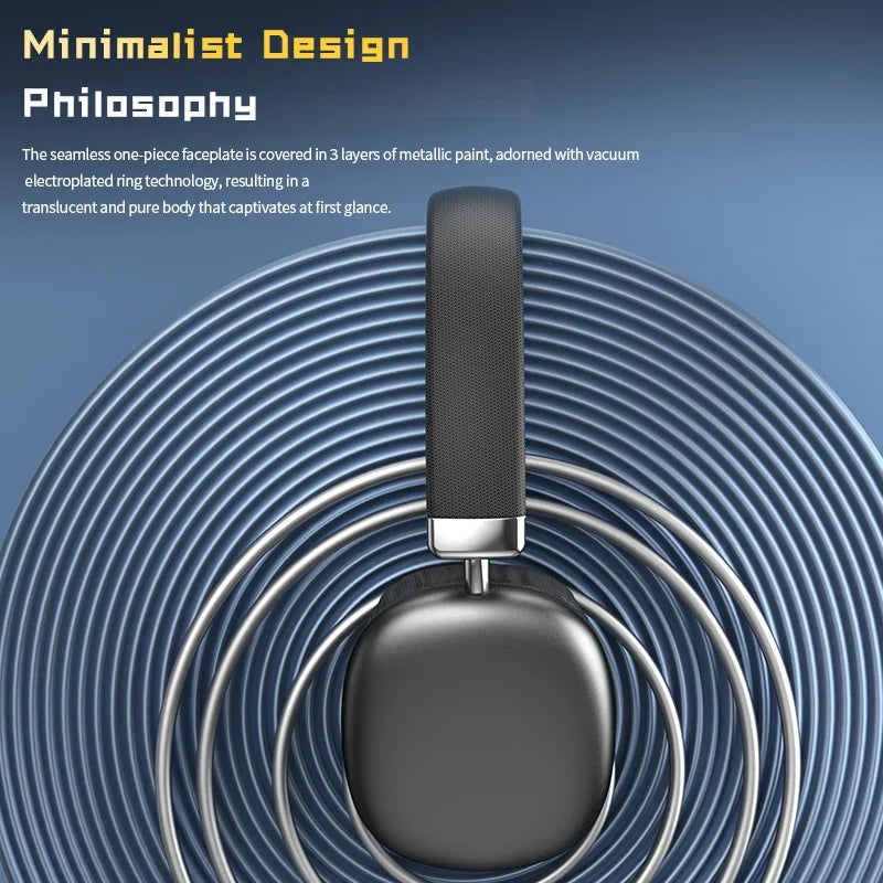 2025 NEW Wireless Headsets  Bluetooth Headphones Stereo Earphones Bass Noise Reduction Mic For Iphone Laptop PC Sumsamg Phone