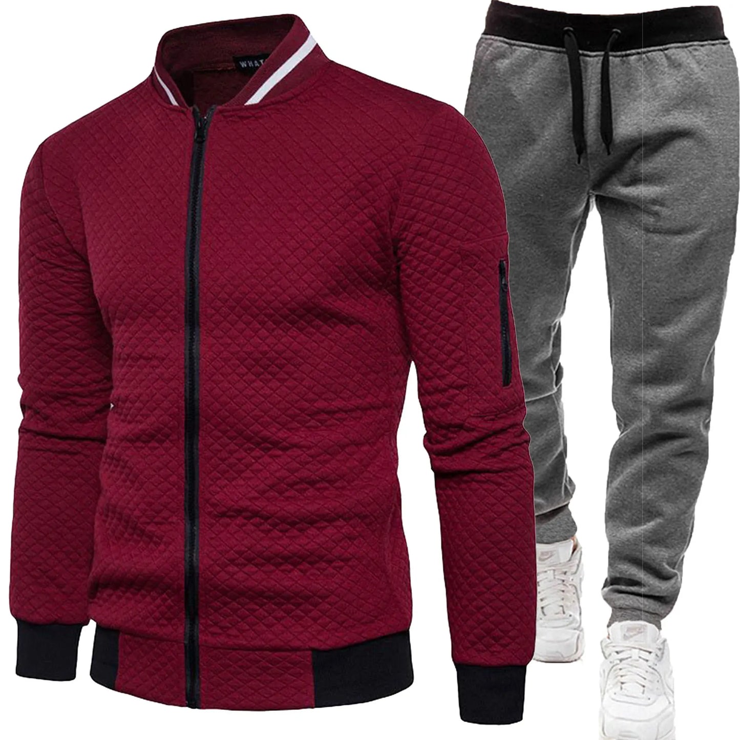 Men's 2025 Tracksuit Set Two-Piece Fashion Jogging Outfit Spring Autumn Baseball Sports Wear Comfortable Tracksuit