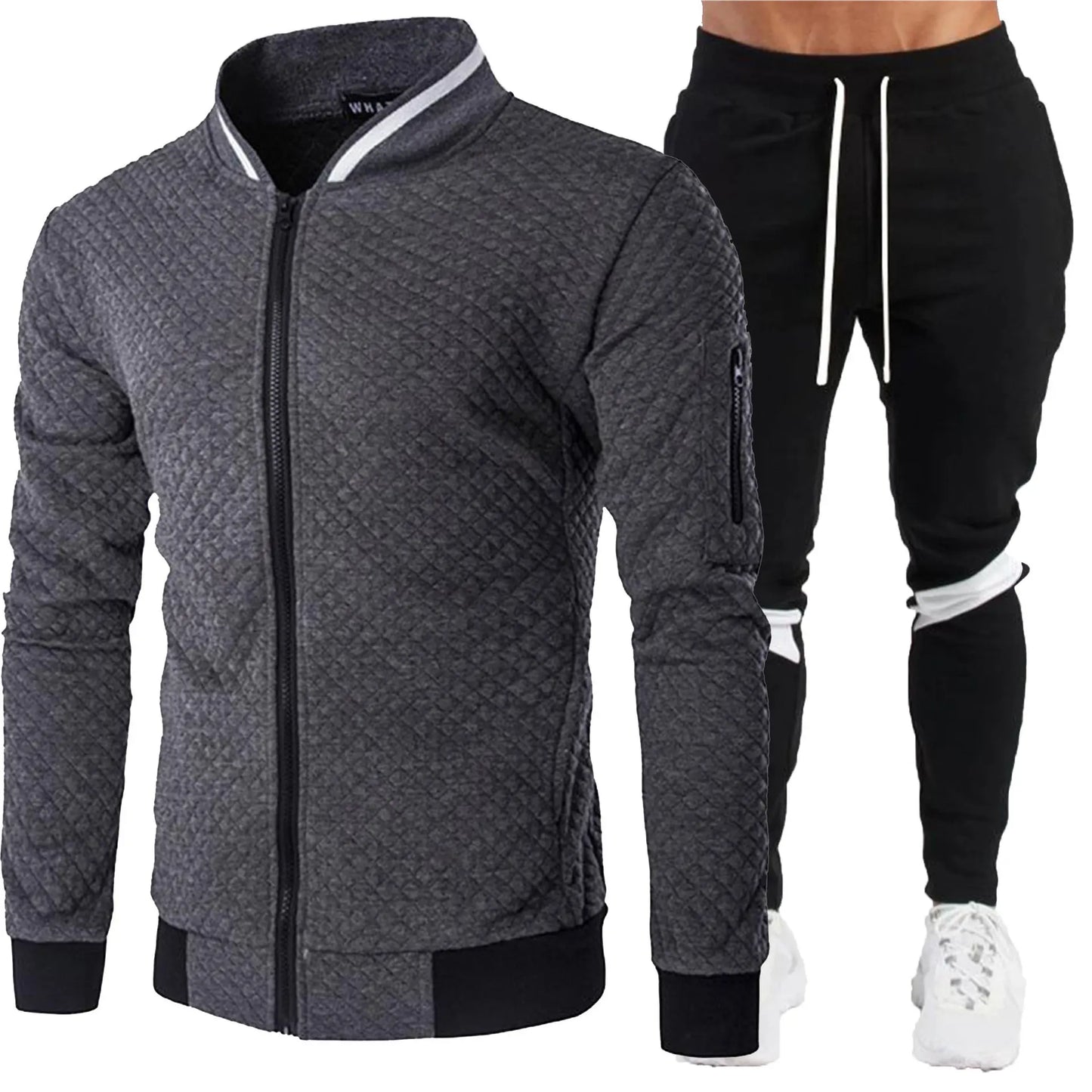 Men's 2025 Tracksuit Set Two-Piece Fashion Jogging Outfit Spring Autumn Baseball Sports Wear Comfortable Tracksuit