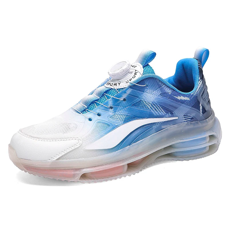 Men's Fashion Sports Basketball Shoes Air Cushion Running Shoes Comfortable Non-slip Breathable Shock Absorption Outdoor Shoes