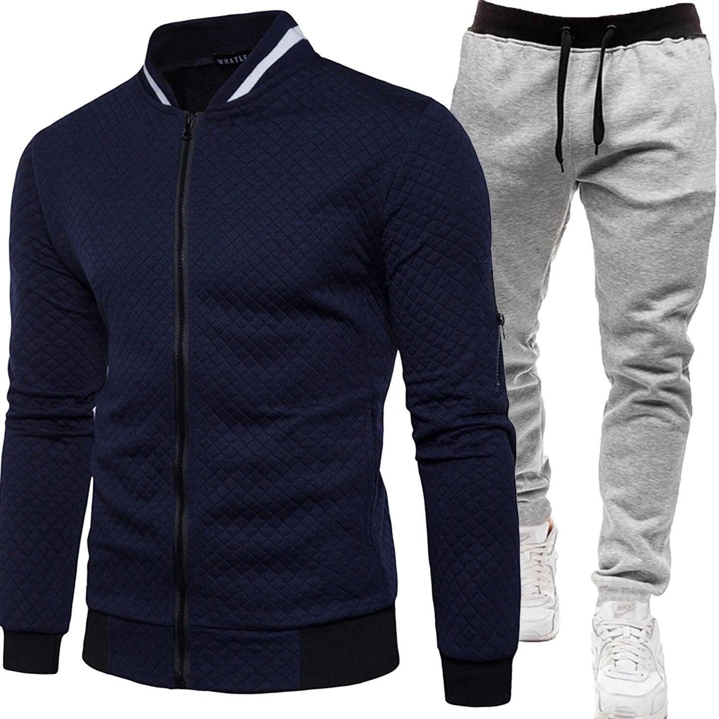 Men's 2025 Tracksuit Set Two-Piece Fashion Jogging Outfit Spring Autumn Baseball Sports Wear Comfortable Tracksuit