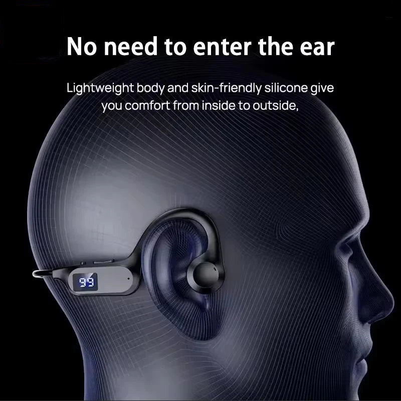 X7 Bone Conduction Wireless Earphone Sport Swimming Bluetooth Compatible Headphone Hand-free With Mic For Running Earbuds