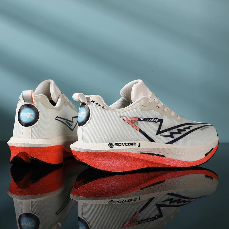 Running Shoes Men Sports Carbon Board Speciality Marathon Breathable Lightweight Women's Comfortable Athletic Nonskid Sneakers﻿