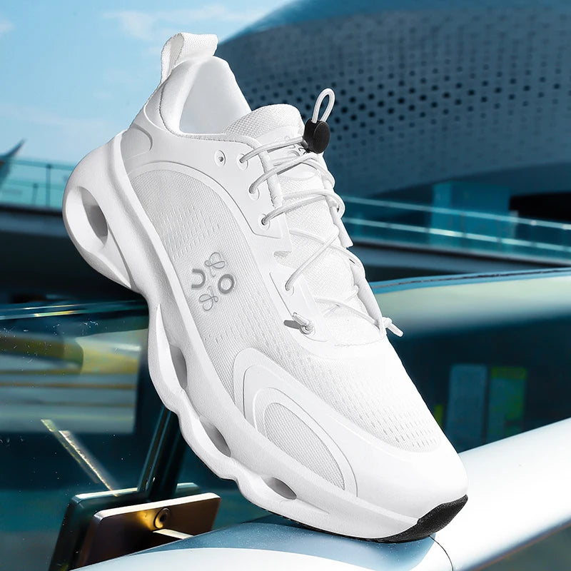 New sports shoes for men and women, running shoes, carbon board, men's marathon, impact absorption, light sports training shoes