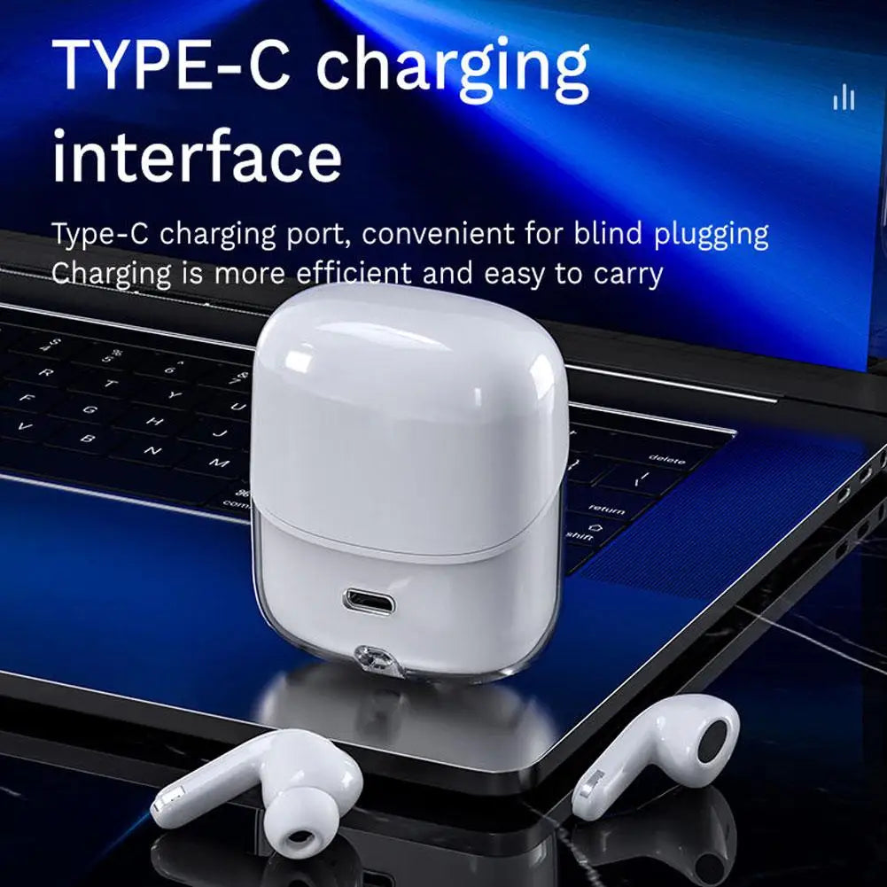 2 Pairs Wireless Earbuds Bluetooth 5.5 Ear Buds HiFi Bass Stereo Headphones With Noise Cancelling Earphones For Laptop Phones